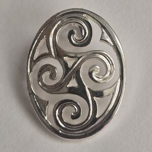 Sterling Silver Swirl Pendant Charm
